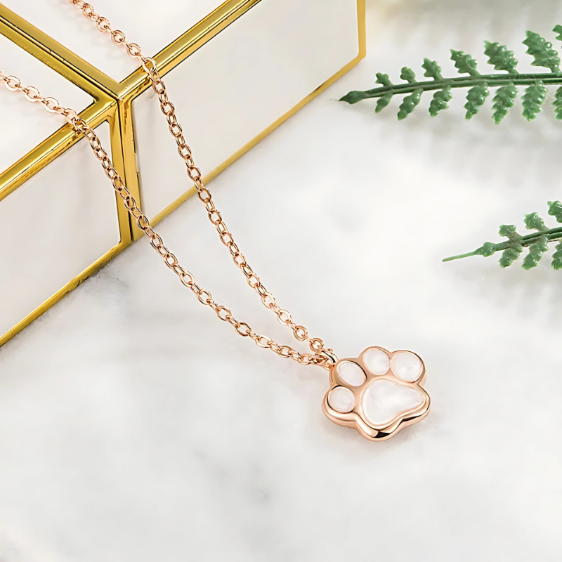 Yanika - Necklace with silver paw pendant