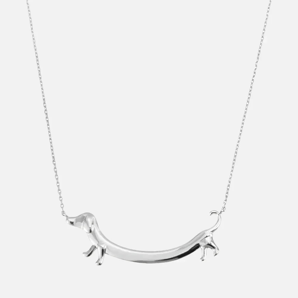 Gold-Tone Dachshund Necklace 6