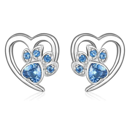 Maisy - Heart-paw earrings