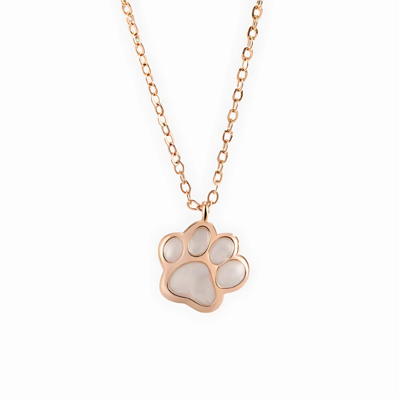 Yanika - Necklace with silver paw pendant