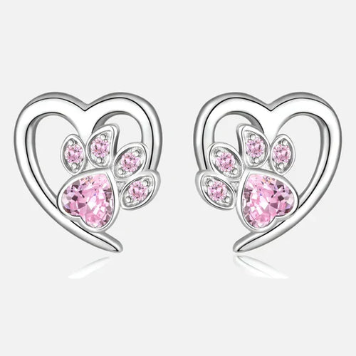 Maisy - Heart-paw earrings