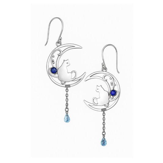 Allen - Boho tissue earrings made of silver