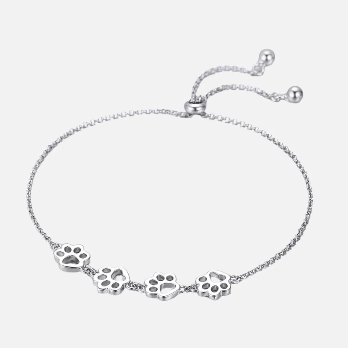 Lillian - Adjustable paw strap made of 925 silver and gold