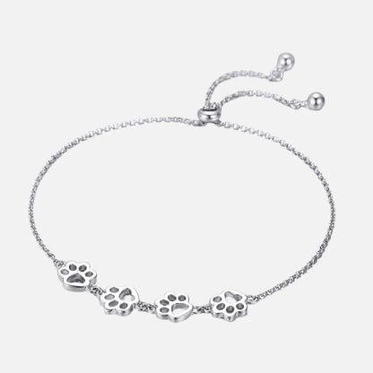 Lillian - Adjustable paw strap made of 925 silver and gold