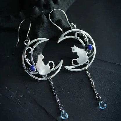 Allen - Boho tissue earrings made of silver