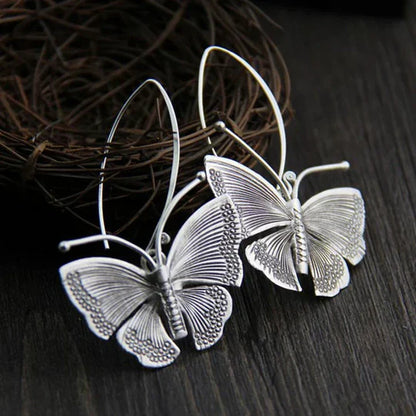 Ingram - Vintage butterfly earrings made of silver