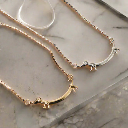 Gold-Tone Dachshund Necklace 2
