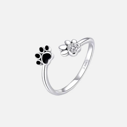 Irving - Adjustable with Zirconia & Emaille | Silver