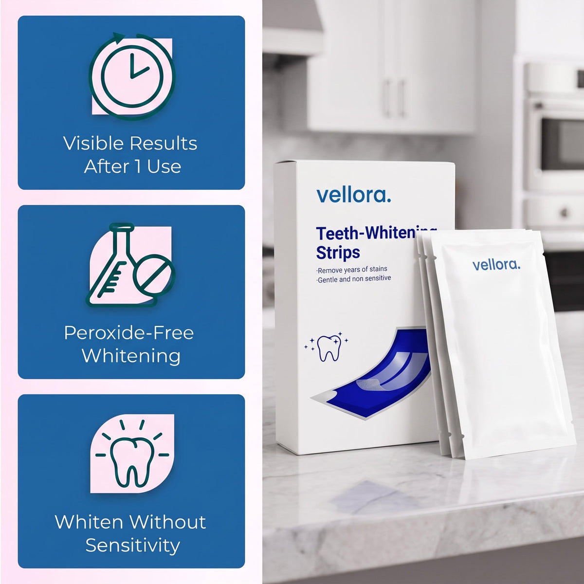 Peroxide-Free Whitening Strips 1